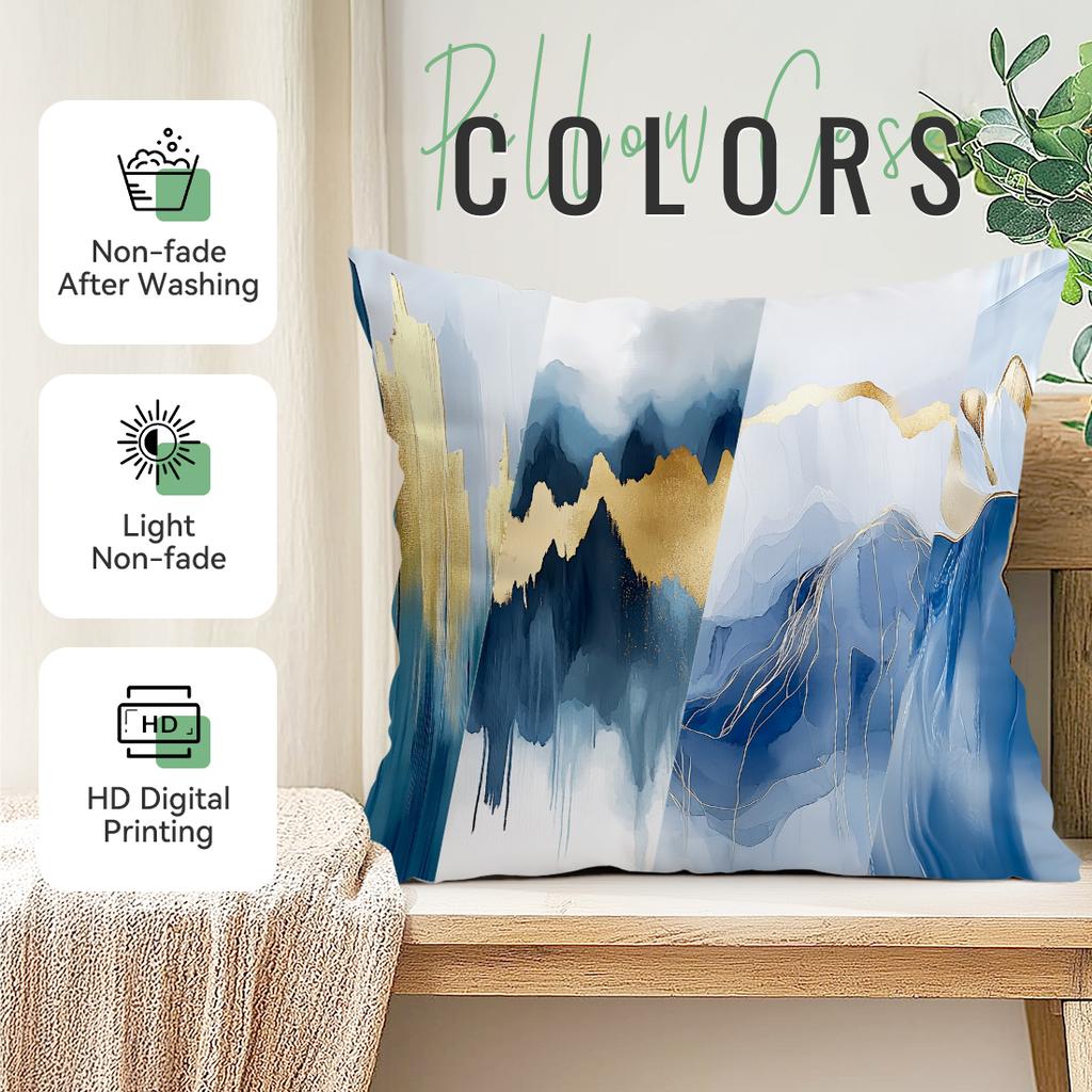 Abstract Art Lines Cushion Pillowcase Printed Polyester 45X45Cm Throw Pillowcover Decorative Sofa Cushion Pillowslip Home Decor