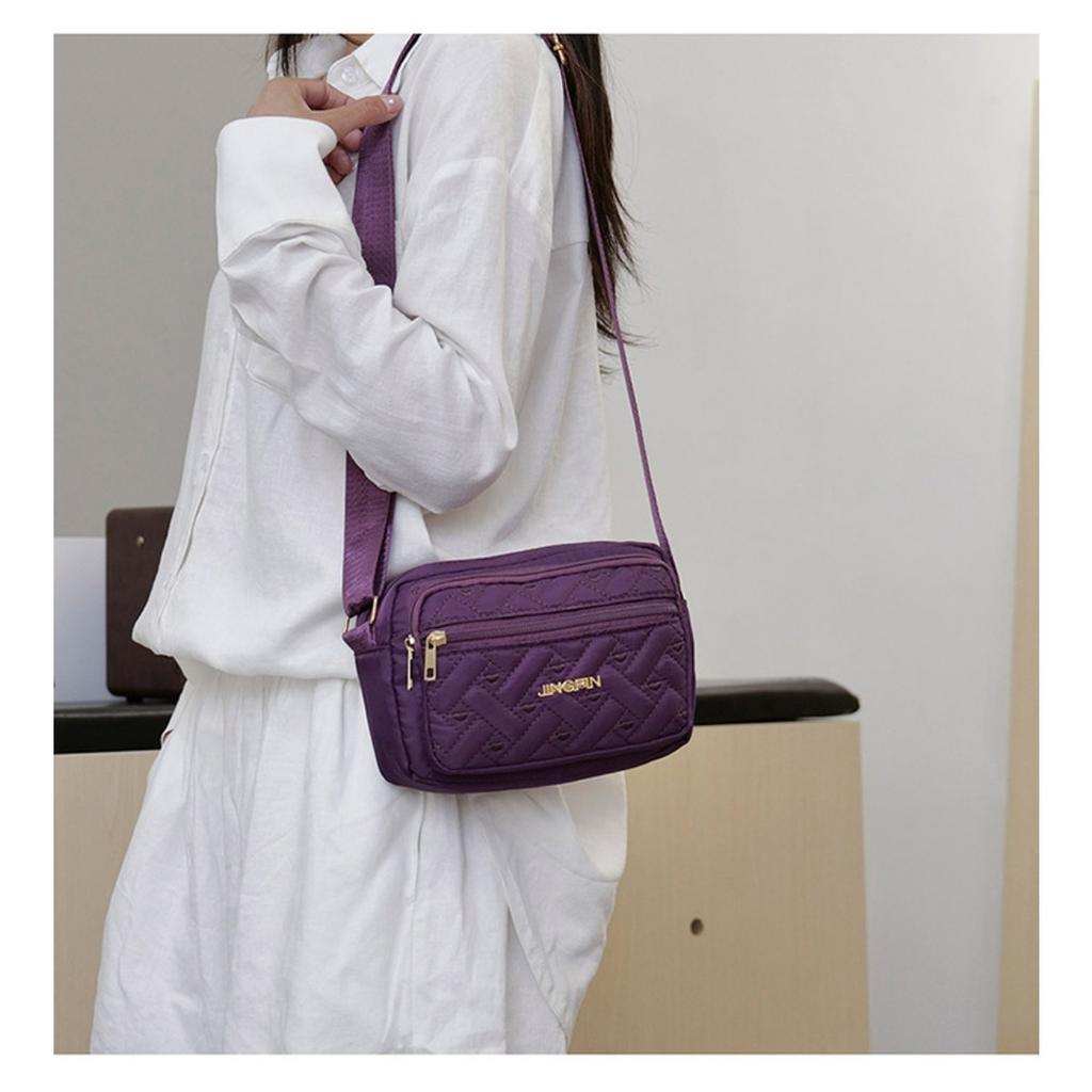 Unisex Casual Shoulder Bag - Adjustable Shoulder Strap, Multi Compartment Design, Portable and Lightweight, Suitable for Daily Commuting and Travel