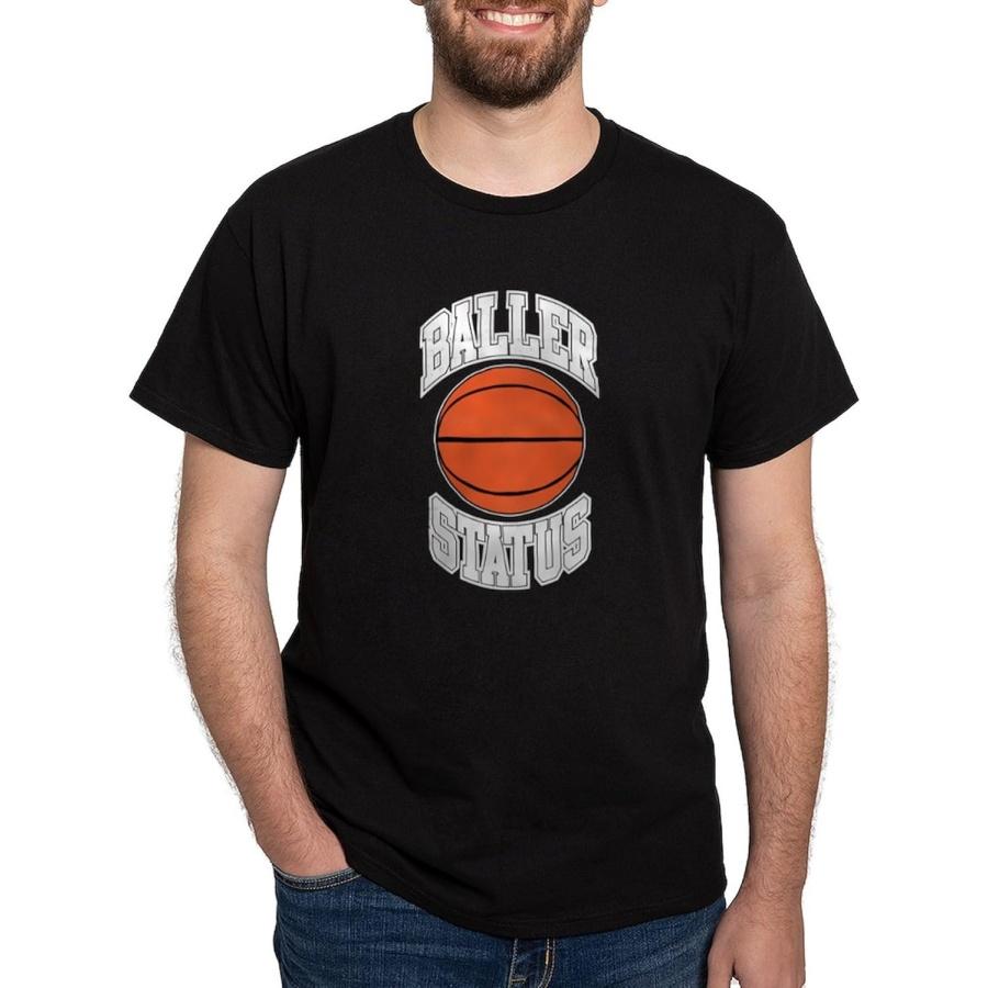 CafePress Basketball Baller Status Dark T Shirt Men s 100% Cotton, Classic Graphic Dark T-Shirt XXXXXL разноцветный