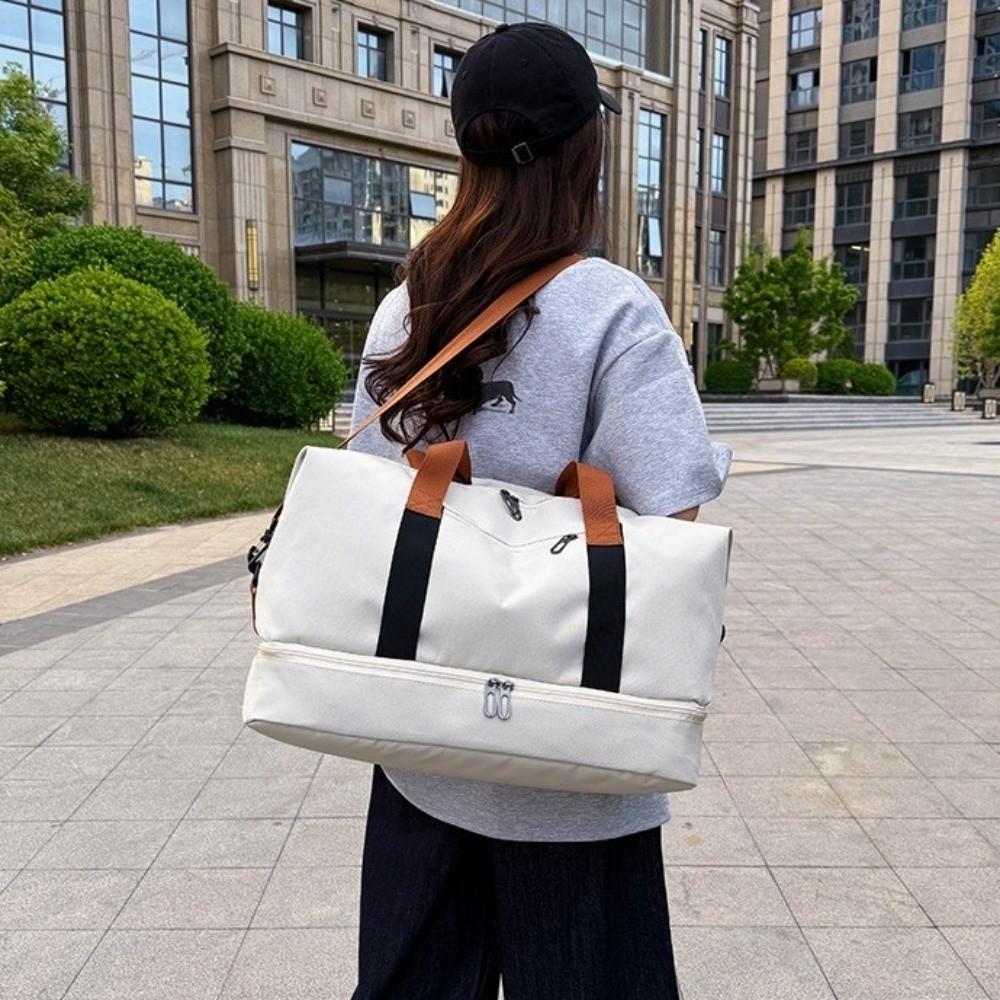 Waterproof Hand Luggage Handbag Multifunctional Pull-rod Boarding Bag Streetwear