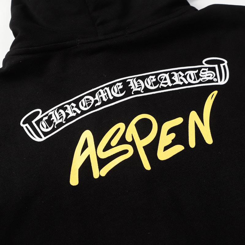 845 CHROME HEARTS 2025 Autumn and Winter New Plus Size Classic Style Logo Zipper Hooded Sweatshirt, Suitable for Couples to Wear