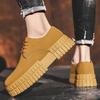 Men's Shoes New 2025 Spring Sports and Leisure Retro British Style Trend Versatile Platform Men's Tooling Shoes