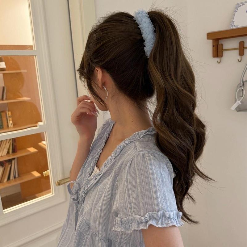 French Chiffon Solid Color Banana Claw Clip Fashion Ponytail Barrettes Large Hair Clip Hairpins Women Hair Accessories Gifts