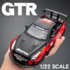 1/22 Nissan GTR Alloy Model Car Diecast Metal Toy Car Sound & Light Children Boys Toys Vehicle Collection Gifts A594