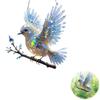Acrylic Bird Hangings Pendant Sky Stained Bluebirds Suncatchers Window Hanging Bird  Branch