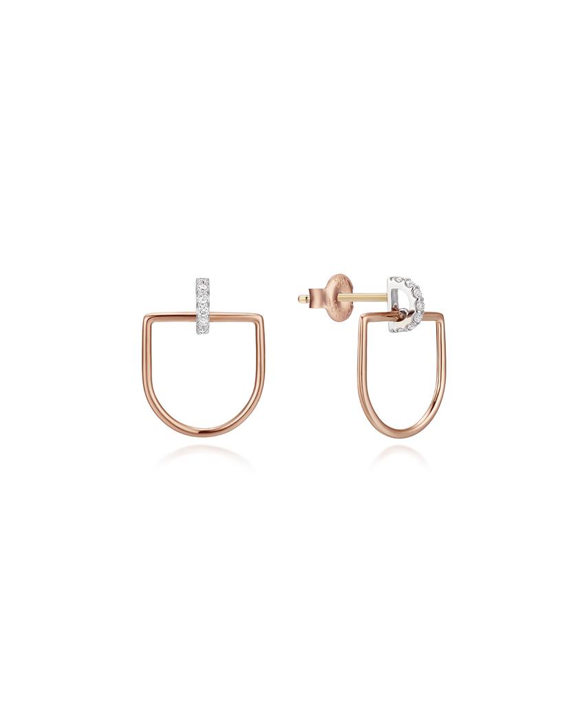 Didier Dubot Signature D Lab Diamond Gold Earrings Jdreq6S40Hc