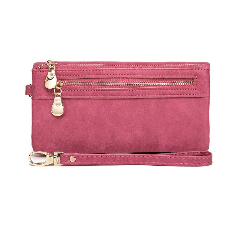 Fashion Zipper Purses Women's Wallets Envelop Long Wallet Women Long Section Clutch Wallet Soft PU Leather Money Bag
