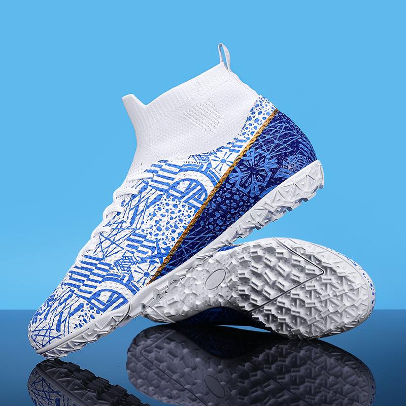 New High-top Men's and Women's Adult TF Broken Nails FG Long Nails Student Competition Men's Football Shoes AG Long Nails Training Shoes