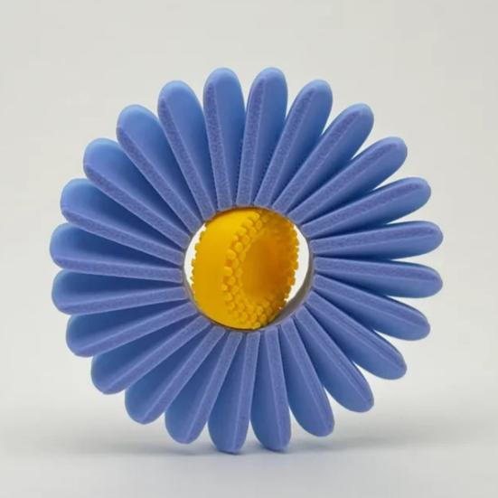 Flower Fidget Spinner 3D Printed Spring Flower Fidget Toy Stress-Relief Flower Spinner