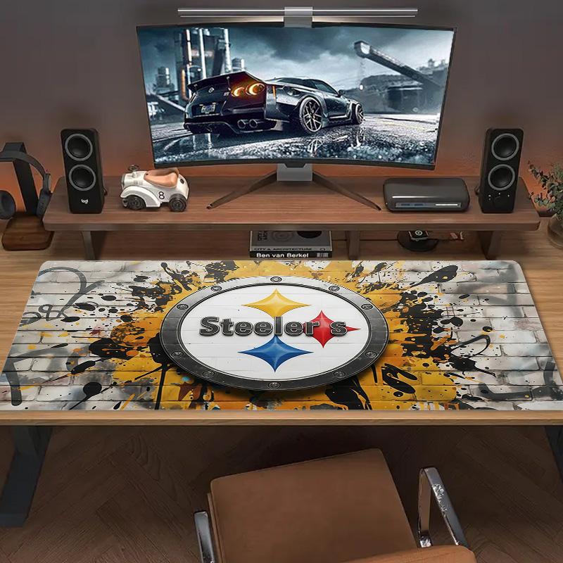 Pittsburgh Steelers2 Print Cushion Non-slip Laptop Tablet Big Mousepad XXL Mat Mini PC Playmat With Lock edge