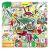 51PCS Garden Tools Cartoon Graffiti Stickers for Personalizing Suitcases, Water Bottles, and Computers
