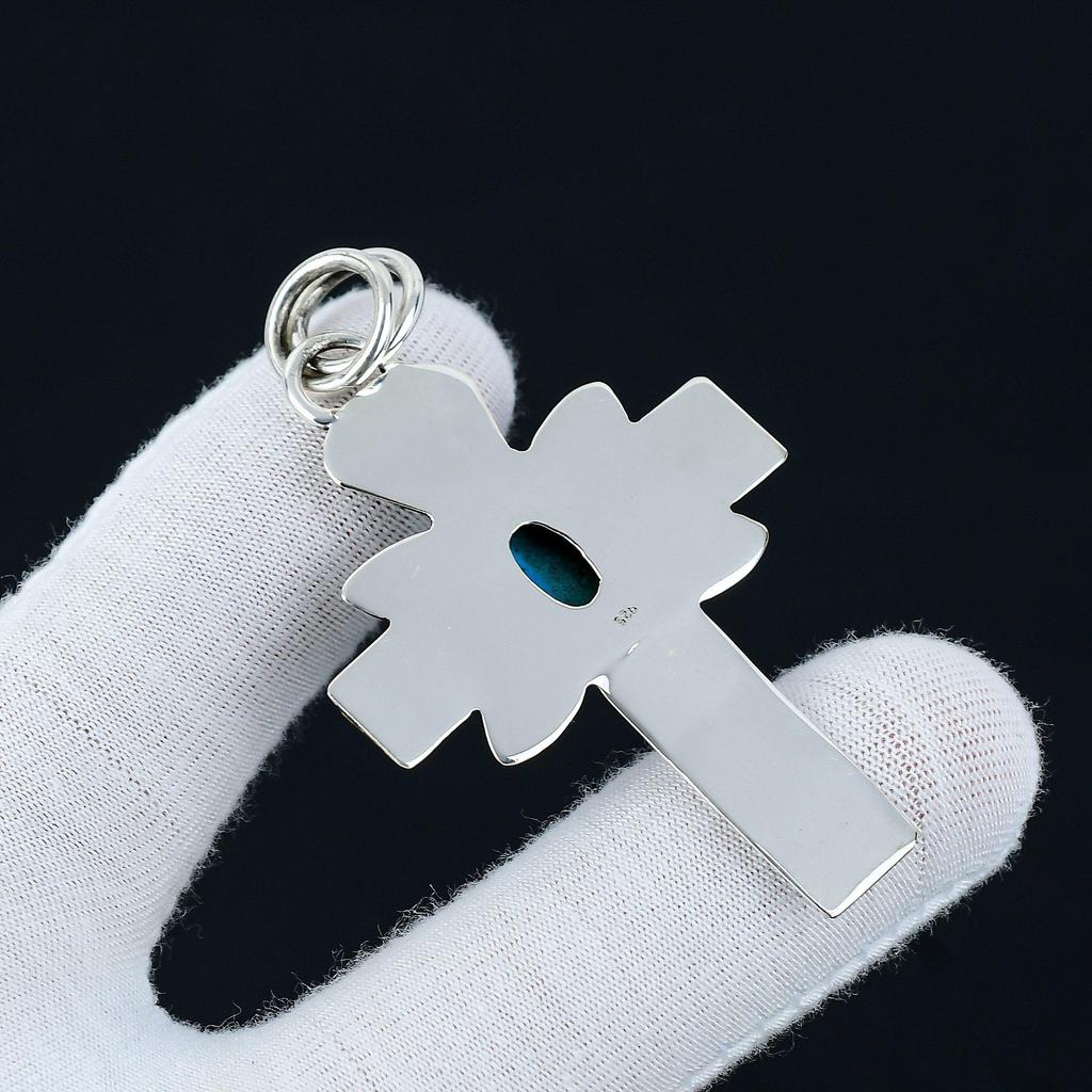 Sleeping Beauty Turquoise Natural Pendant, 925 Sterling Silver Pendant, Turquoise Jewelry Necklace Pendant, Valentine Gifts, Mother Day Gift