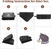 Tragbare wasserdichte Katzentoilette: Faltbare Reise- und Outdoor-Katzenklo-Tasche