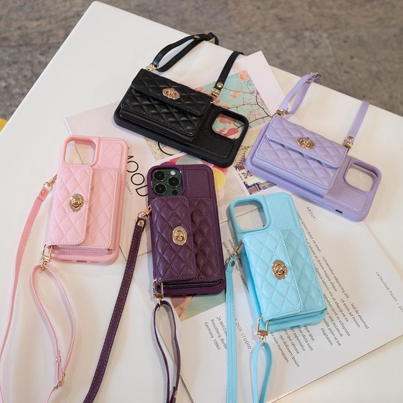 Brieftasche Kleine Duftende Wind Orgel Karte Tasche Metall Schnalle Leder Fall Für iPhone 14 Pro Max 13 12 11 SE 2022 X XS XR 8 7 6 6S Plus