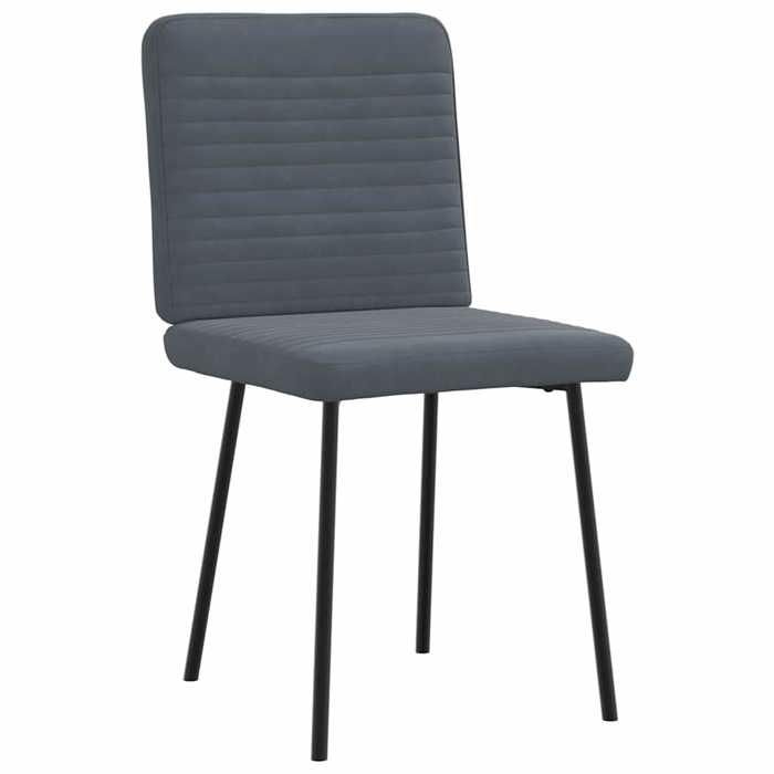 VidaXL Chaises à manger lot de 6 gris foncé velours 3315504
