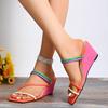 Fashion Women Sandals 2024 Summer Pumps Sexy Slippers Sandals Shoes Women High Heels Lady Mules Indoor Wedges Sandals Zapatos De Mujer