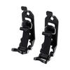 Kit di montaggio per pala in metallo e gomma resistente, 2 pezzi, con sgancio rapido, porta attrezzi per camion, fuoristrada, nero
