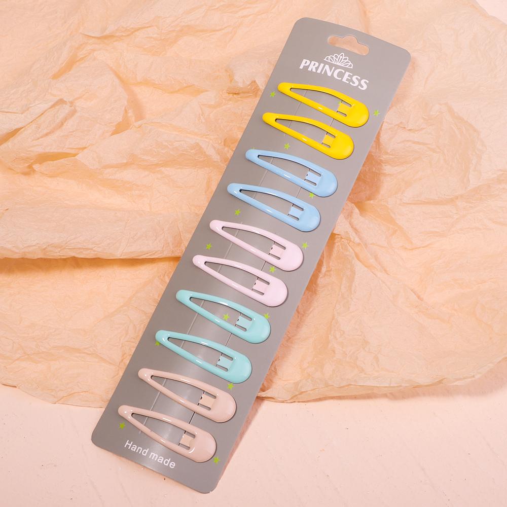 10Pcs/Set Cute Candy Colors Dripping Hairpins BB Clip Girls Children Hair Pin Barrette Accessories Women Kids Hairgrip Headdress