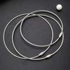 10PCS Screw Locking Wire Rope Key Chain 110MMx1.5MM Durable Stainless Steel Keyring Gadget Outdoor Tool DIY Camp Luggage Tag ZYF