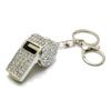 Large Whistle Keychain, Women's Bag Charm with Rhinestones, Men's CHS10143