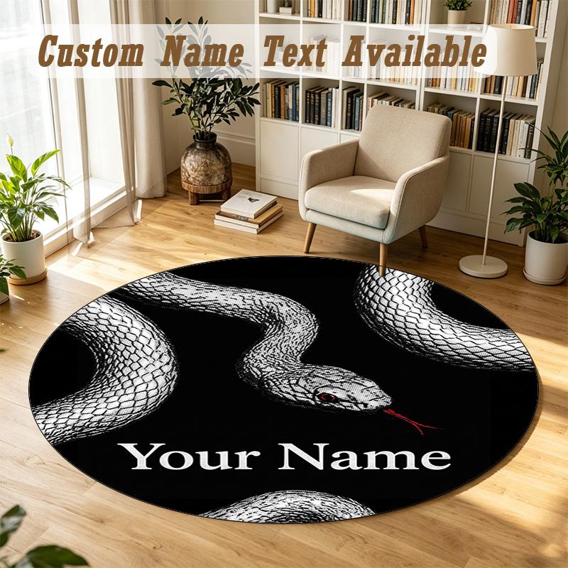 Deftones Personalized Round Rug Support Custom Name, Soft Home Decor Mat