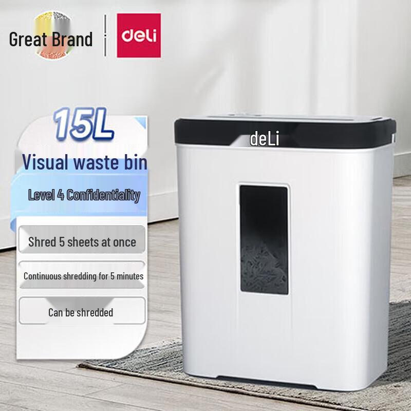 

Deli 9939 Desktop Mini Paper Shredder CN plug (adapter included)