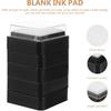 TEHAUX 10pcs Blank Ink Pads - 3x3cm Empty DIY Stamp Pads for Ink Refill - Blending Sponge Ink Pad with Cover - Ideal for Crafting, DIY Painting