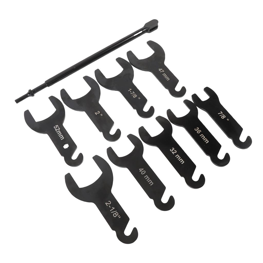 Kit de 10 clés pneumatiques pour embrayage de ventilateur, en acier au carbone 45, outil portable et efficace pour le démontage des ventilateurs d'embrayage.