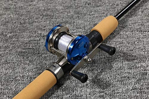 VILTAGE Fishing Rod Set, Compact Rod, Double Shaft Reel, 100cm,
