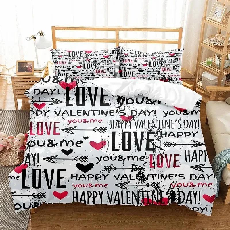 Graffiti Słowo Zestaw Poszewki na Kołdrę Wesołych Świąt Poliestrowa Poszwa na Kołdrę z Poszewką na Poduszkę Rozmiar King Queen Dla Dziecka Nastolatka Zestaw Pościeli