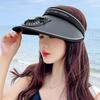 With Fan Fan Sun Hat Wide Brim Visors Outdoor Panama Cap  Men Women