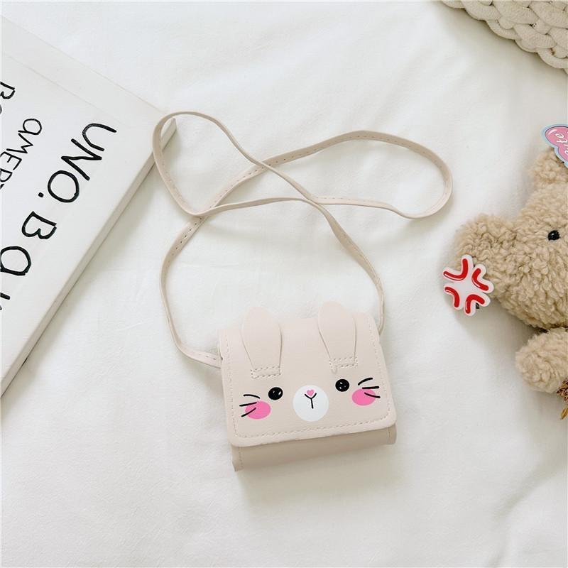 

Очаровательный мультяшный кошелек-монетница через плечо для девочек, детей детского сада, милый дизайн с животными белый