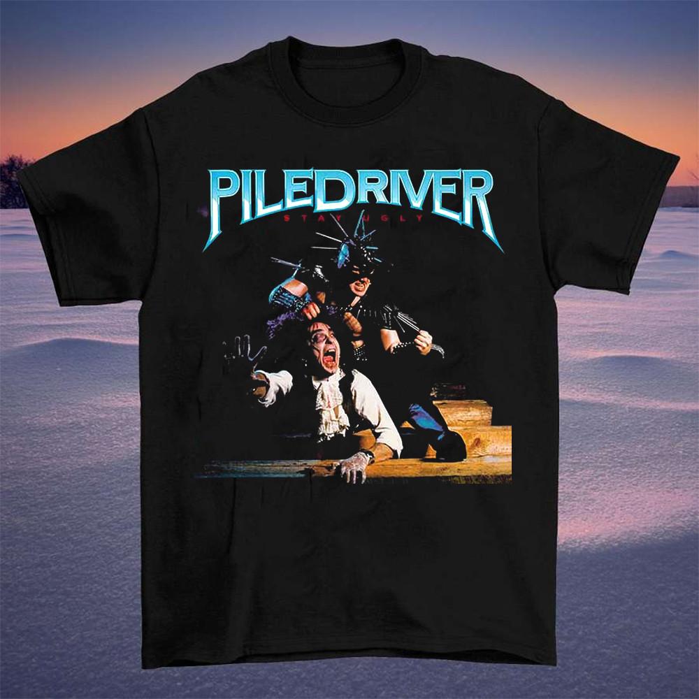 

Rare PILEDRIVER - Stay Ugly Short Sleeve Black All Size Shirt OB932 Unisex T-Shirt XXXXL