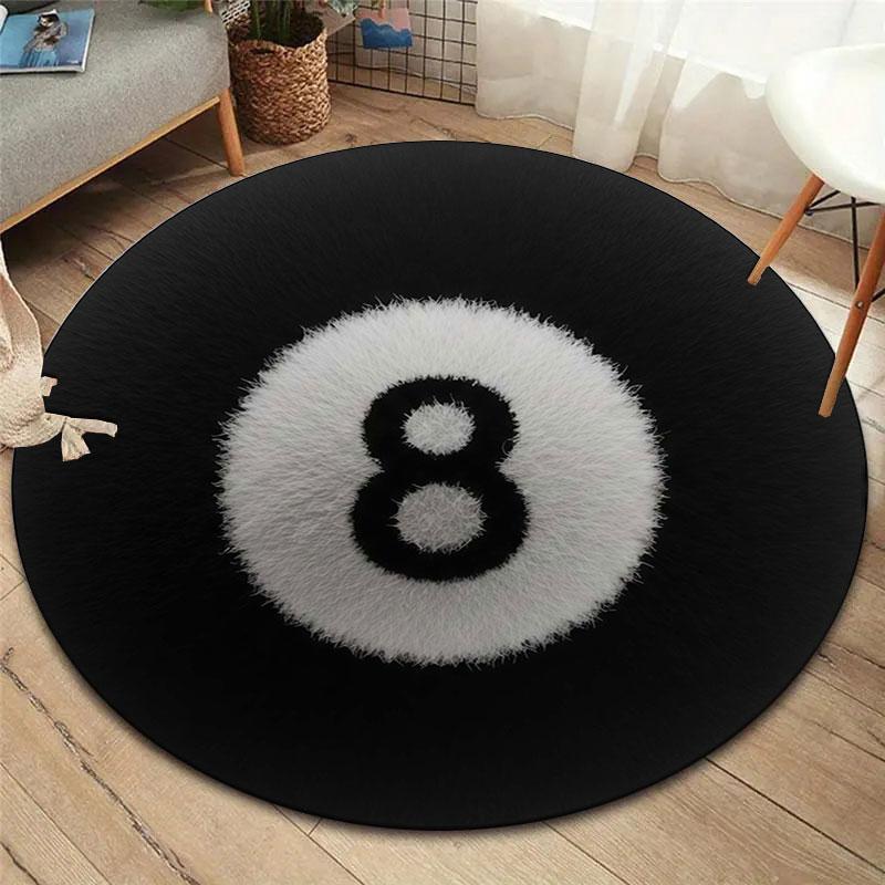 

Plushball Round Area Rug,Carpet Rug for Living Room Bedroom Sofa Playroom Decor,Non slip Floor Mat 80cmx80cm