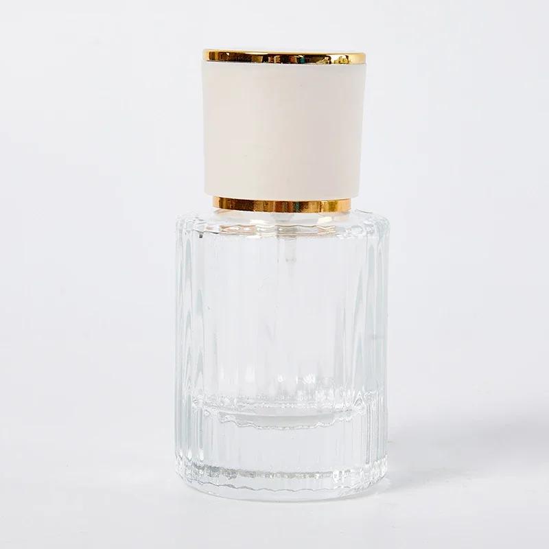 

30ML Luxury Perfume Glass Spray Bottle Portable Clear Cosmetics Alcohol Atomizer High Capacity Empty Bottles Refillable