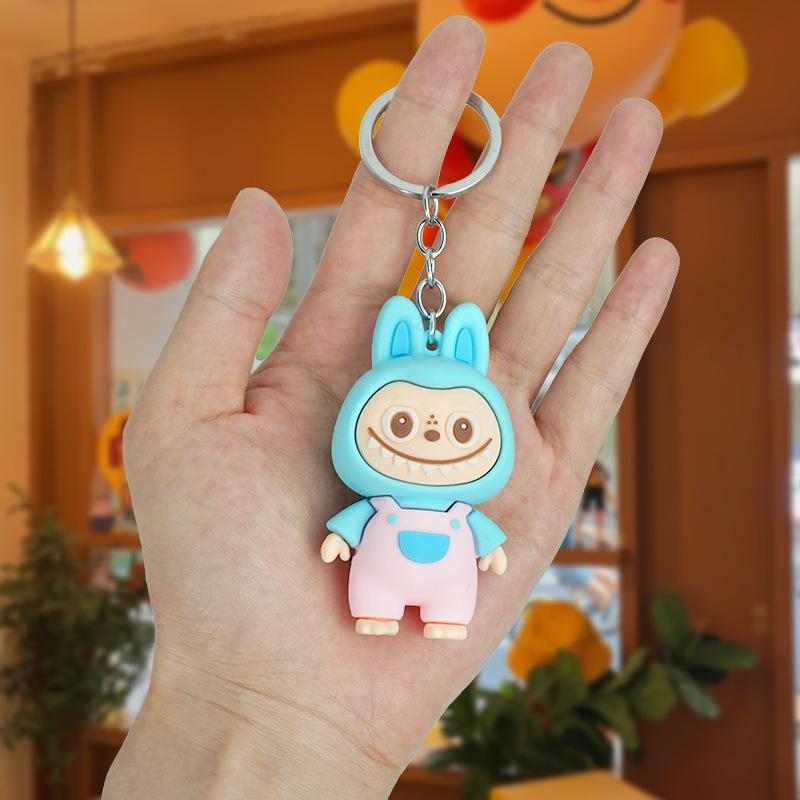 Cartoon Sheep Keychain Cute Sheep Doll Schoolbag Car Key Chain Pendant