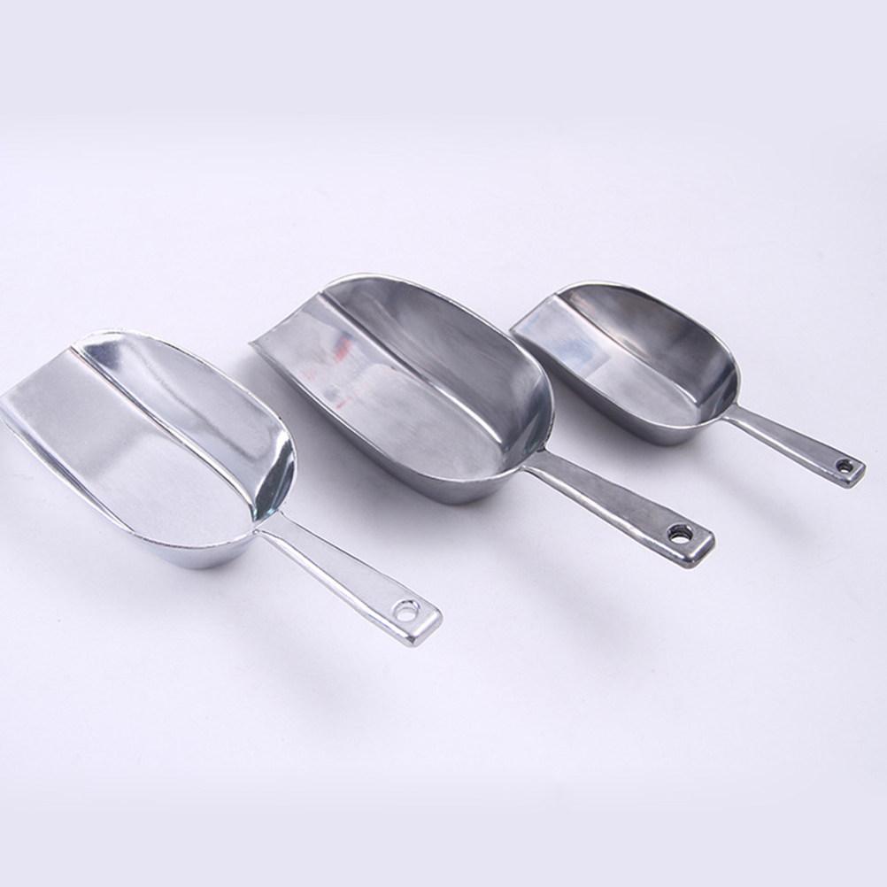 Lopată pentru gheață din aliaj de aluminiu rezistentă, cu mâner confortabil, pentru cuburi de gheață, recipiente pentru depozitarea alimentelor, bar, restaurant, catering