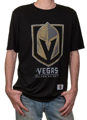 2026 Vegas Golden Knights Vintage Logo Men T Shirt Black Short Sleeve Breathable Casual Sports Tee for True Hockey Fans 2026