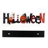 1Pcs Wooden Hollow-Out Adornment Halloween Letters Design Decor for Home Party Scene Layout Creative Desktop Ornament