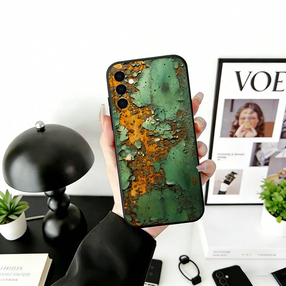 

R-Retro I-Industrial R-Rusty Phone Case For Samsung Galaxy A73,A72,A71,A70,A53,A52,A51,Others Soft Black Cover Samsung a30 a20