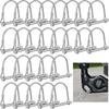 Pelopy 30 Pcs Arch Trailer Coupler Pin 3/16" X 1.97" Safety Shaft Locking Pin Heavy Duty Hitch P Carbon Steel Trailer Gate Pin for Wagons Towing Farm
