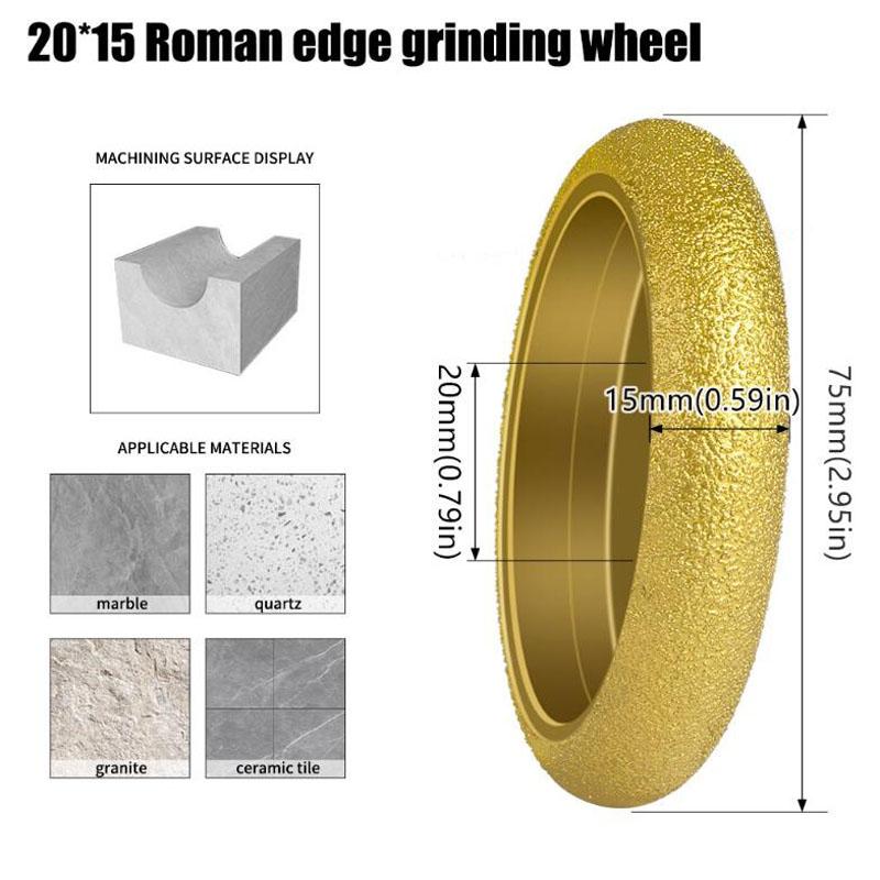 

Алмазный диск с вакуумной пайкой, французская кромка, диаметр отверстия 20 мм, алмазный полировальный диск для плитки, кварца, мрамора, гранита B