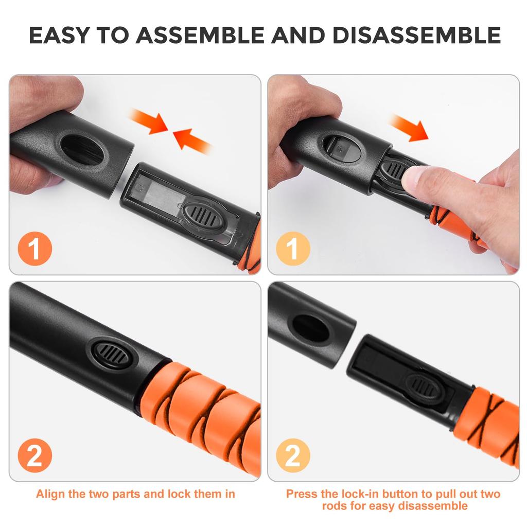 Odoland Car Snow Telescopic Snow Removal Ice Snow for and Brush, Brush, Scraper, Defrosting, Defrosting, Removal, Detachable, Cars, Trucks, SUVs,