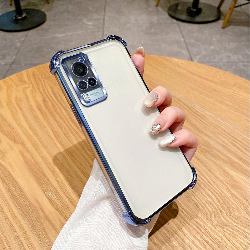 For Vivo Y51 2020 Case Vivo Y31 4G Y51A Y51S Y51 4G Y33 Phone Case Shiny Glitter Plating Silicone Camera Lens Soft Back Cover