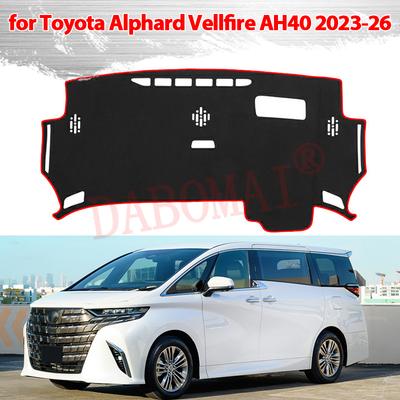 Dashboard Cover Protective Pad for Toyota Alphard Vellfire AH40 40 Series -2026 Car Dash Board Sunshade Anti-UV Carpet