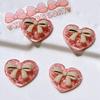 10 Pcs New Cute Cartoon Transparent Heart Shape Butterfly Junction Resin Scrapbook Diy Jewellery Hairpin Accessories Craft A60