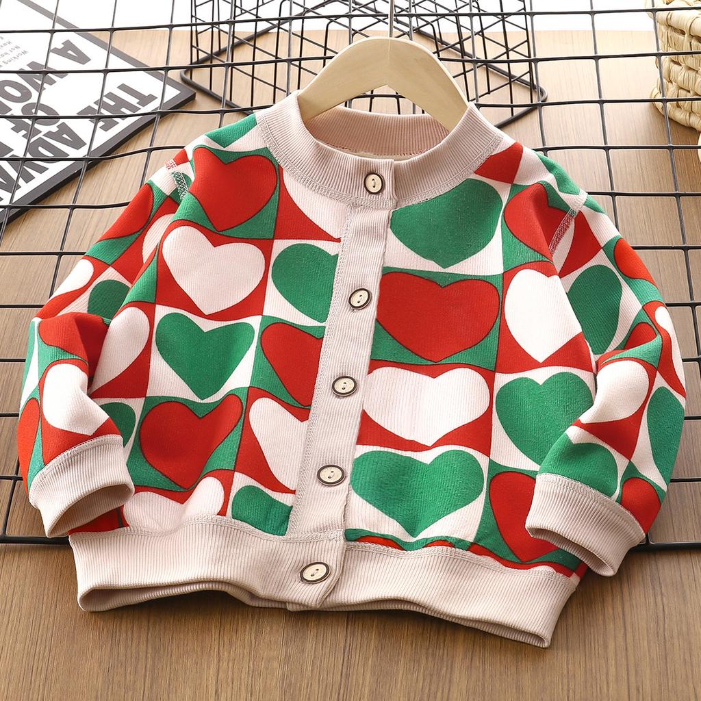 Girls' Sweater Thickened Autumn Winter Fashionable Western Style Children's Knitted Sweater Girls' Top Sweet and Cute