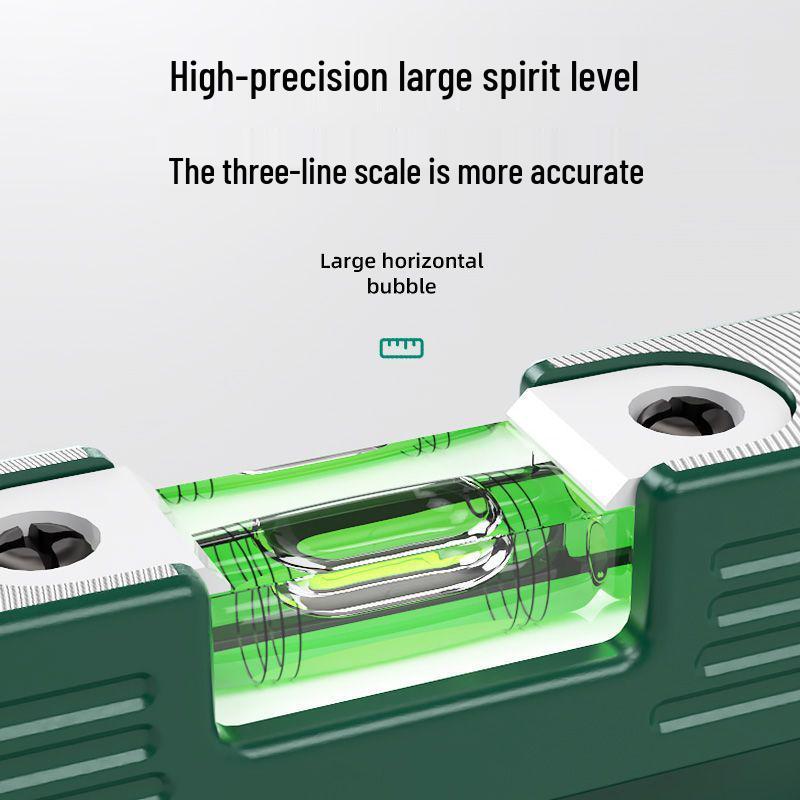 1-Meter Adjustable Spirit Level - Solid Cast Aluminum, Strong Magnet, High Precision, Drop-Proof German Tool for Picture Hanging