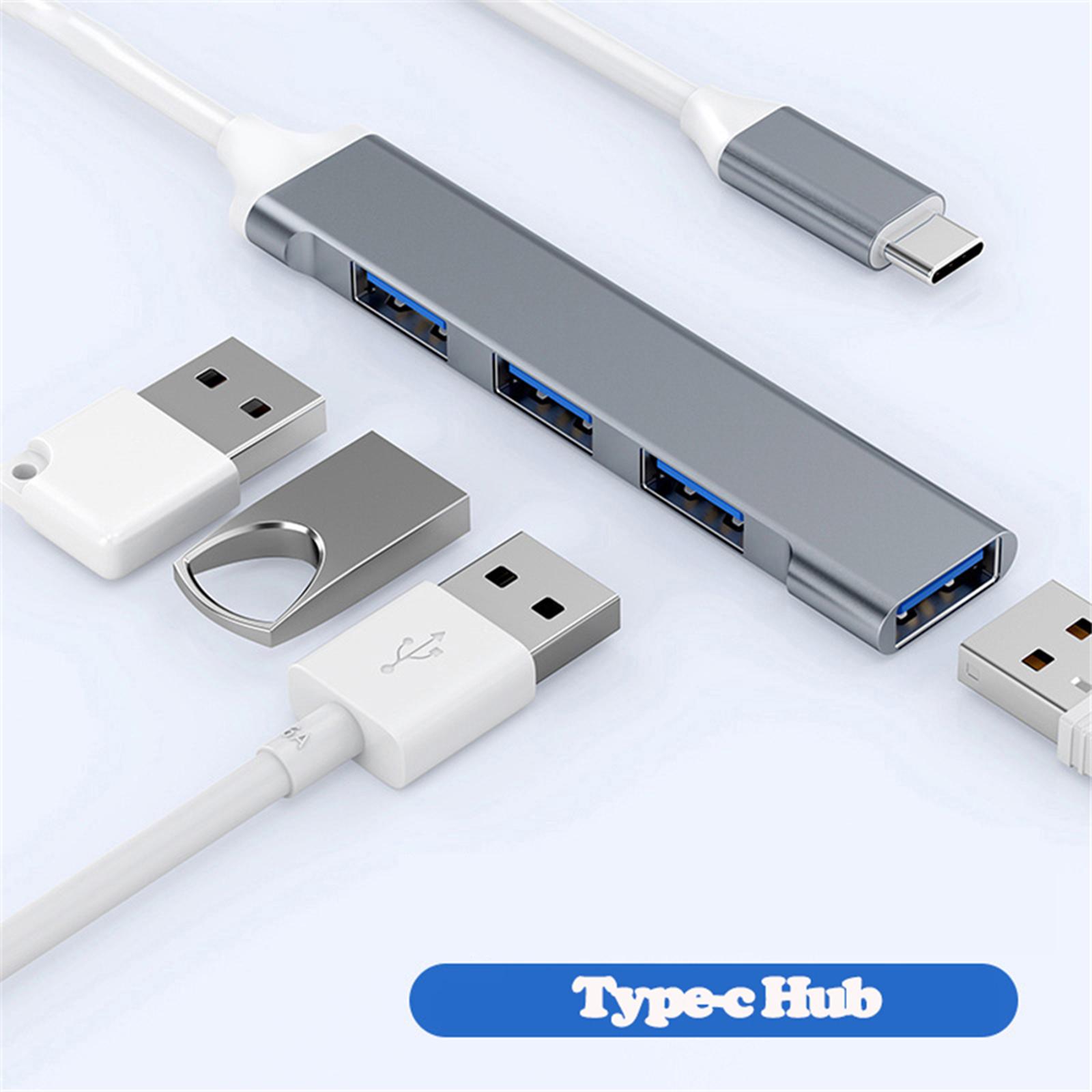 

4-в-1 USB C концентратор Многофункциональная док-станция типа C с USB3.0 * 1 + USB2.0 * 3 для ноутбуков планшетов
