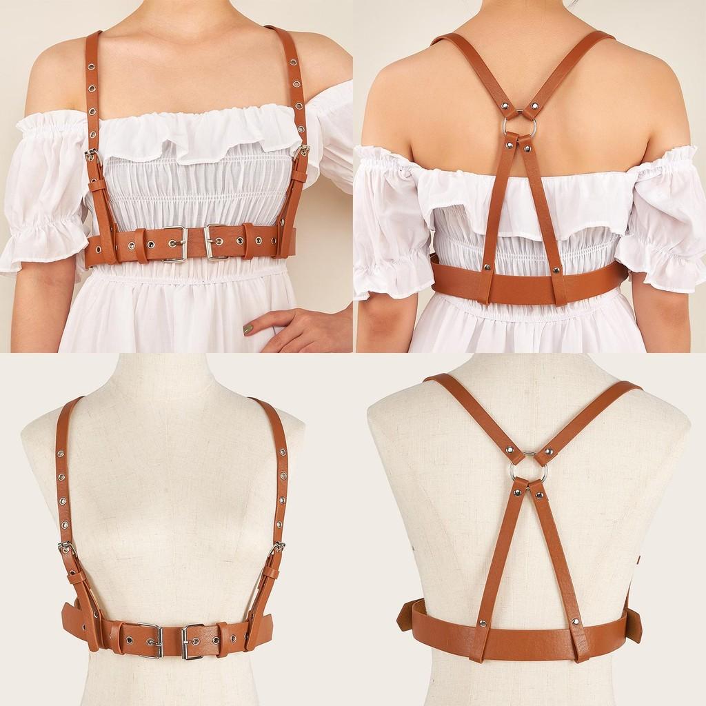Buckle Fashionable Double And Porous Design Women Casual Shoulder Strap Belt